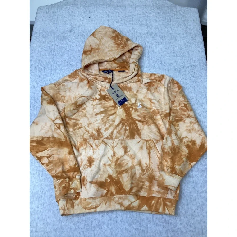 Chubbies Mens The Glass Fractal Amber‎ Tie Dye Comfort Hoodie S 493253-002 NEW